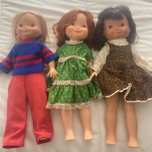 Vintage Fisher Price My Friends Dolls
Mandy, Jenny and Becky from 1980’s